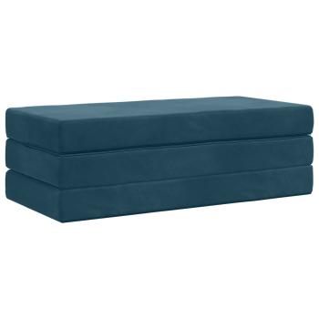 Klappsofa Bett 160 x 67 x 45 cm Blau