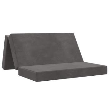 Klappsofa Bett 160 x 67 x 45 cm Dunkelgrau