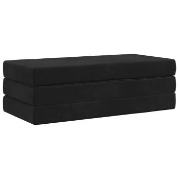 Klappsofa Bett 160 x 67 x 45 cm Schwarz