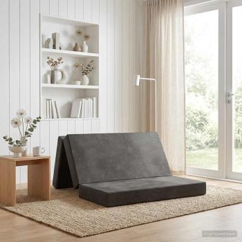 ARDEBO.de - Klappsofa Bett 180 x 67 x 45 cm Hellgrau