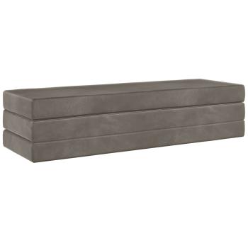 Klappsofa Bett 180 x 67 x 45 cm Hellgrau