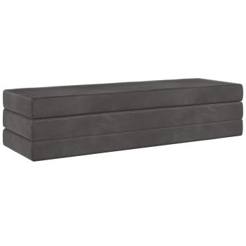 Klappsofa Bett 180 x 67 x 45 cm Dunkelgrau