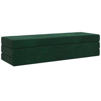 Klappsofa Bett 180 x 67 x 45 cm Dunkelgrün