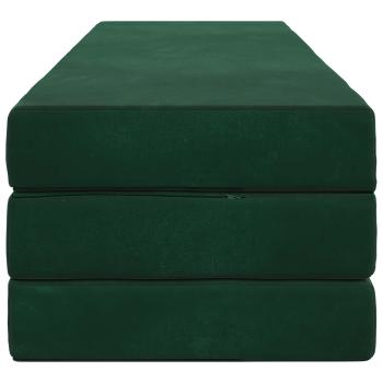 Klappsofa Bett 180 x 67 x 45 cm Dunkelgrün