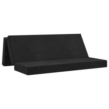 Klappsofa Bett 180 x 67 x 45 cm Schwarz