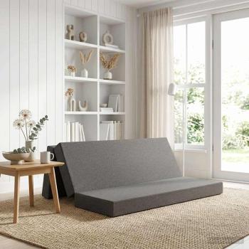 ARDEBO.de - Klappsofa Bett 200 x 67 x 45 cm Hellgrau