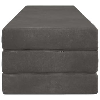 Klappsofa Bett 200 x 67 x 45cm Dunkelgrau