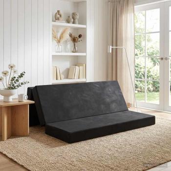 ARDEBO.de - Klappsofa Bett 200 x 67 x 45 cm Schwarz