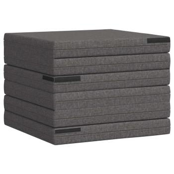 Klappsofa Bett 140 x 67 x 15 cm Hellgrau