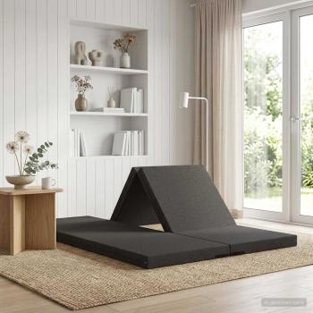 ARDEBO.de - Klappsofa Bett 70 x 67 x 48 cm Dunkelgrau