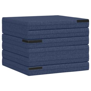 Klappsofa Bett 140 x 67 x 15 cm Blau