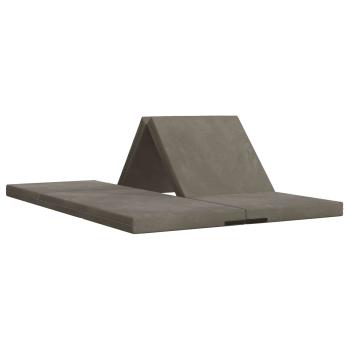 Klappsofa Bett 140 x 67 x 15 cm Hellgrau