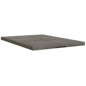 Klappsofa Bett 140 x 67 x 15 cm Hellgrau