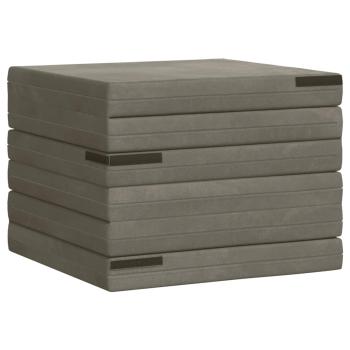 Klappsofa Bett 140 x 67 x 15 cm Hellgrau