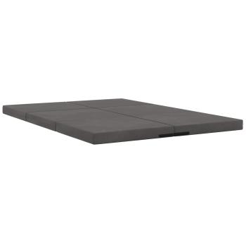 Klappsofa Bett 140 x 67 x 15 cm Dunkelgrau