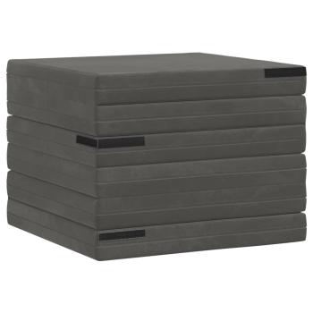 Klappsofa Bett 140 x 67 x 15 cm Dunkelgrau