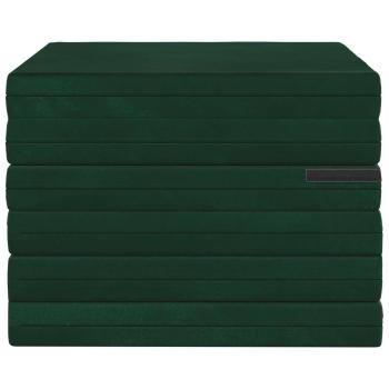 Klappsofa Bett 140 x 67 x 15 cm Dunkelgrün