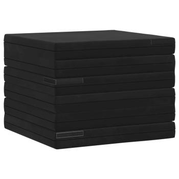 Klappsofa Bett 140 x 67 x 15 cm Schwarz