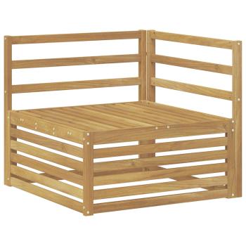 Outdoor Ecksofa Massivholz Akazie Weiß 83 x 83 x 73 cm
