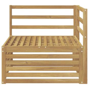 Outdoor Ecksofa Massivholz Akazie Weiß 83 x 83 x 73 cm