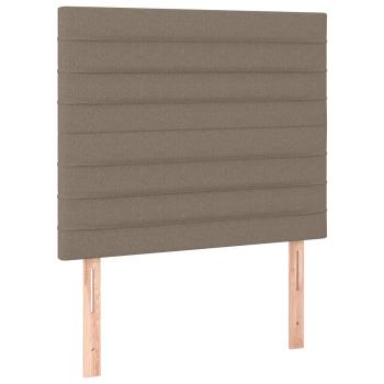 Boxspringbett mit Matratze Taupe 120x190 cm Stoff
