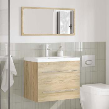 2-tlg. Badmöbel-Set Sonoma-Eiche Holzwerkstoff