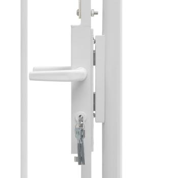 Gartentor Woerden Stahl 1x1,25 m Weiß