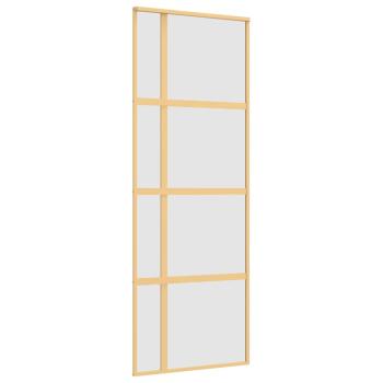 Schiebetür Golden 76x205 cm Matt ESG-Glas und Aluminium