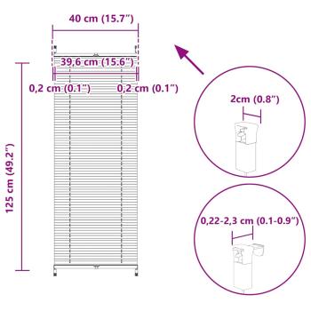 Plissee Faltrollo Rollo Plisseerollo 40x125cm Weiß
