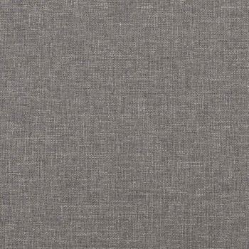 Relaxsessel mit Hocker Hellgrau Stoff