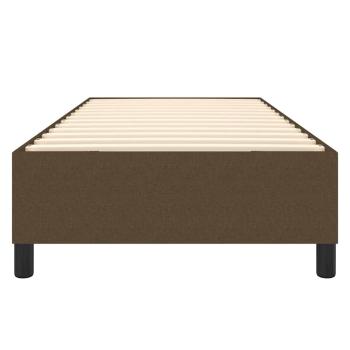 Boxspringbettgestell Dunkelbraun 100x200 cm Stoff
