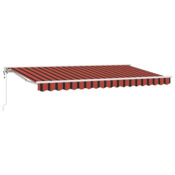 Markisenrahmen Orange und Schwarz 350 x 200 cm