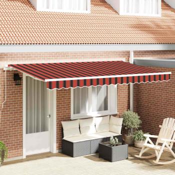 ARDEBO.de - Einziehbare Markise Orange 350 x 200 cm Stoff