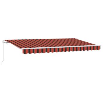 Einziehbare Markise Orange 350 x 200 cm Stoff