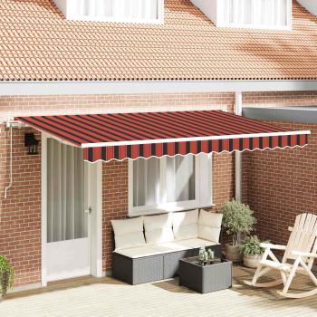 ARDEBO.de - Einziehbare Markise Orange 350 x 200 cm Stoff