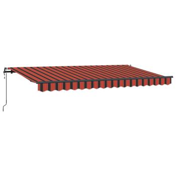 Einziehbare Markise Orange 350 x 200 cm Stoff