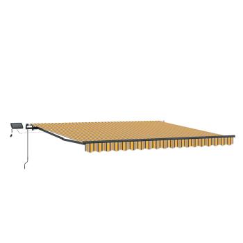 ARDEBO.de - Einziehbare Markise Mehrfarbig 450 x 350 cm Stoff