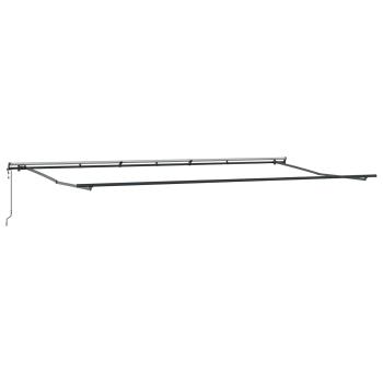 Ausziehbare Markise Mehrfarbig 600 x 300 cm Stoff und Aluminium