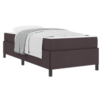 Boxspringbett Dunkelbraun 100 x 200 cm Stoff