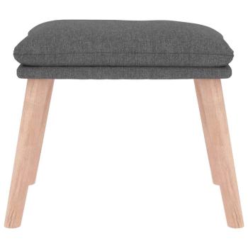 Fußhocker Hellgrau 45x29,5x35 cm Stoff