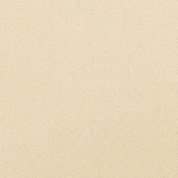 Fußhocker Creme 45x29,5x35 cm Stoff