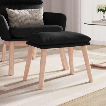 ARDEBO.de - Fußhocker Schwarz 45x29,5x35 cm Stoff