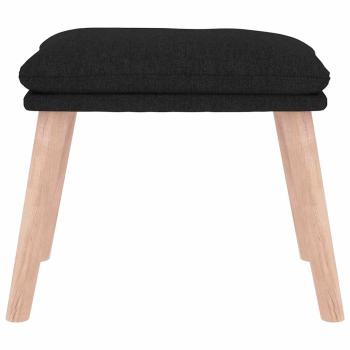 Fußhocker Schwarz 45x29,5x35 cm Stoff