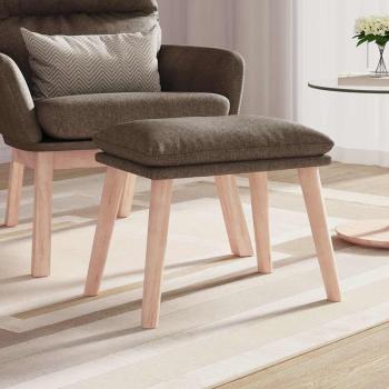 ARDEBO.de - Fußhocker Taupe 45x29,5x35 cm Stoff