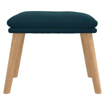 Fußhocker Blau 45x29,5x35 cm Samt
