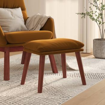 ARDEBO.de - Fußhocker Braun 45x29,5x35 cm Samt