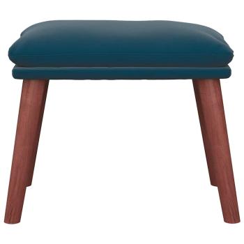 Fußhocker Blau 45x29,5x35 cm Samt