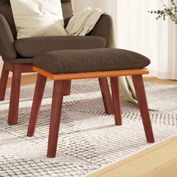ARDEBO.de - Fußhocker Braun 45x29,5x35 cm Stoff und Kunstleder
