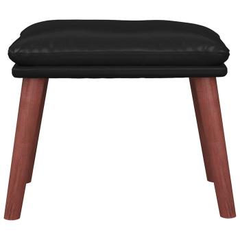 Fußhocker Schwarz 45x29,5x35 cm Kunstleder