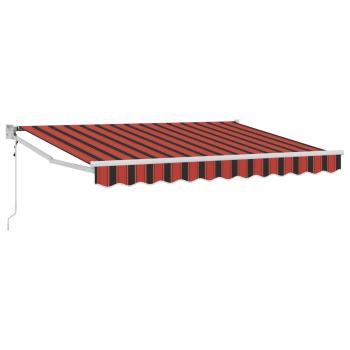 Ausziehbare Markise Orange, Schwarz und Gelb 3,5 x 2 m